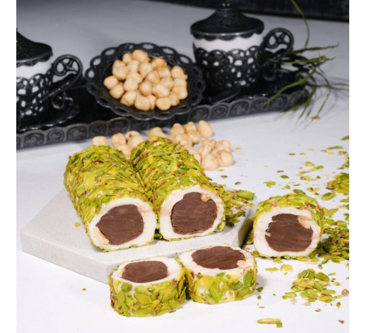 File Fıstıklı Çikolatalı Browni Sarma Lokum