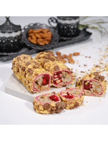 Gevrek Kaplı Marmelatlı Bademli Sarma Lokum