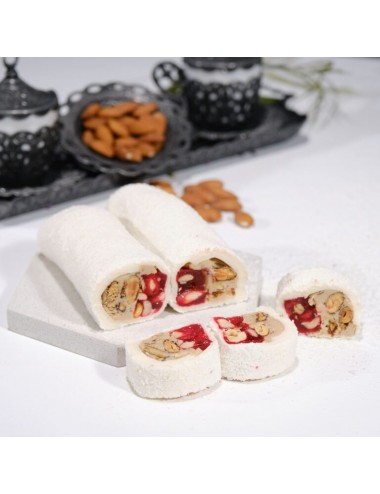 Hindistan Cevizi Marmelatlı Badem Kremalı Sarma Lokum