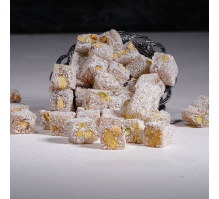 Hindistan Cevizli Antep Fıstıklı Duble Lokum