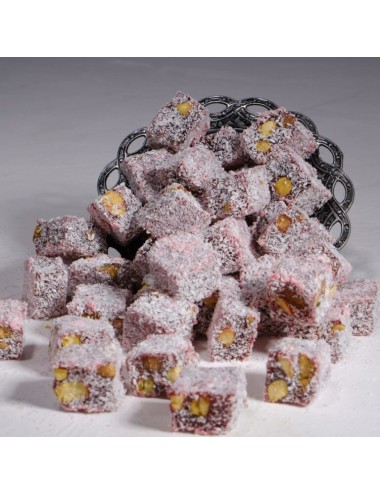 Hindistan Cevizli Antep Fıstıklı Narlı Duble Lokum