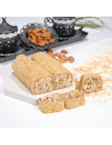 Kadayıflı Badem Kremalı Sarma Lokum