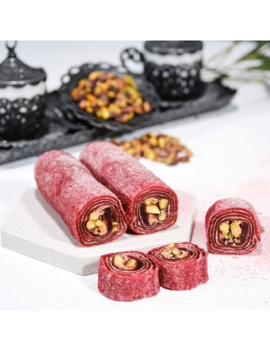 Kuşburnu Fıstıklı Sarma Lokum