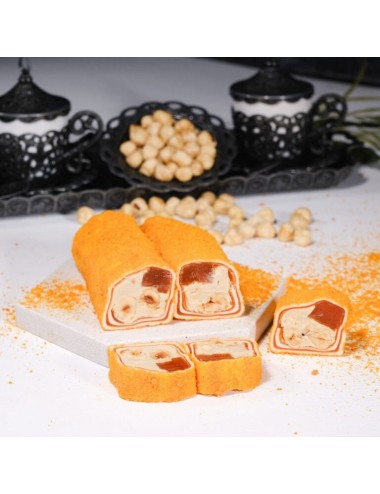 Mandalina Marmelatlı Fındık Kremalı Sarma Lokum